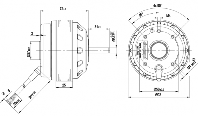 Ebmpapst Axial Fan M2d068 Df For Siemens Spindle Motor 1ph716 Series 380vac 2600rpm 90w