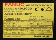GE FANUC A06B-0158-B077 Robot Spare Part Sewing Machine CNC Controller AC Servo Motor