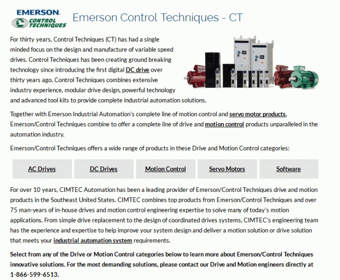 EMERSON  Control Techniques, Nidec Motor Corp MGM-340-CONS-0000  2HP 6.5AMP 230VAC 3000RPM Servo Motor Encoder 0