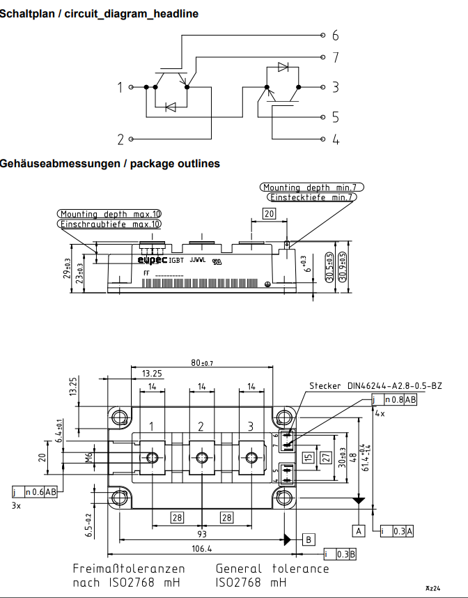 IGBT  FF400R06KE3  62mm C-Serien Modul mit Trench Infineon Technologies AG 0