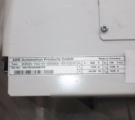 3ADT218365R0004 DCB505-1503-61-0000000-T06102010 new original, 50~60 HZ, 1650 A, 3~600V, 700 V dc of ABB.