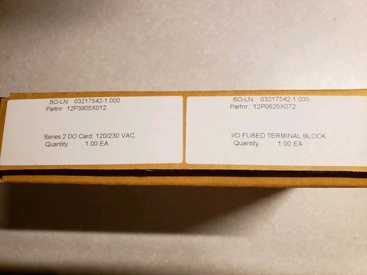 Emerson VE4002S2T1B2 OUTPUT MODULE DISCRETE 8CHANNEL 115/230 VAC FUSED