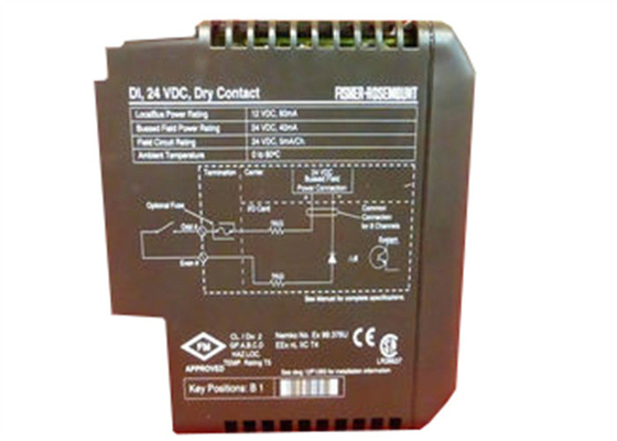 Emerson DeltaV KJ3001X1-BB1 VE4001S2T2 12P0550X142 DI8 Channel 24VDC Dry Contact Card