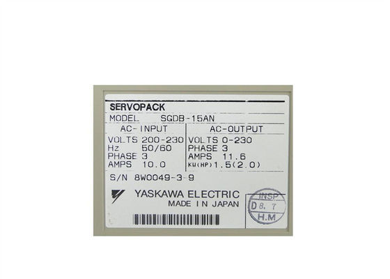 Yaskawa SGDB-15AN AC SERVO AMPLIFIER Mechatrolink 200-230V 10A 1.3KW 3 PHASE