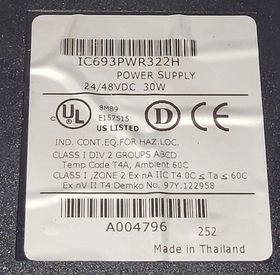 GE FANUC  input module  Power Supply 12 VDC High Capacity 30 Watts  IC693PWR332