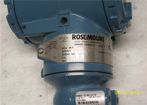 Rosemount 3051T In-Line Gage Pressure Transmitter 3051TG3A2B21A –14.7 to 800 psi