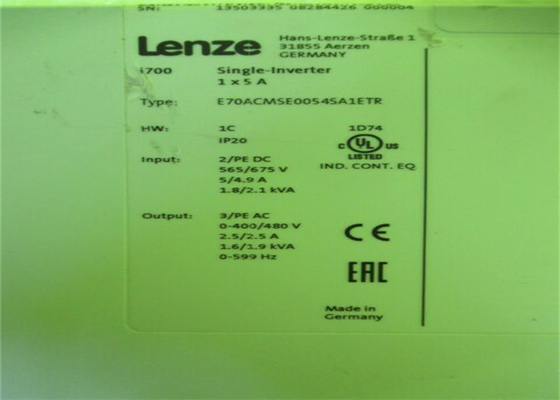 Lenze E70ACMSE0054SA1ETR Servo Inverter I700 SINGLE INVERTER BUILT-IN TECHNIQUE