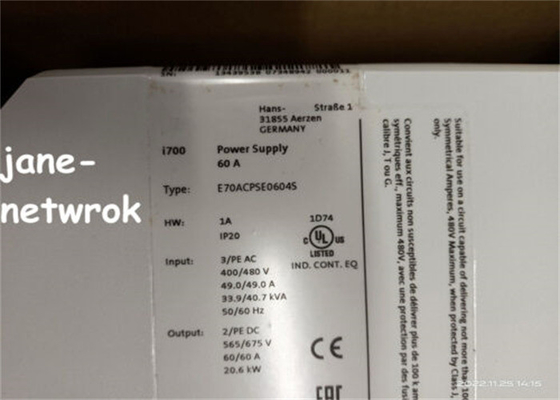 E70ACPSE0604S LENZE Power Supply Output Current 60 AMP Input Voltage 400 VAC