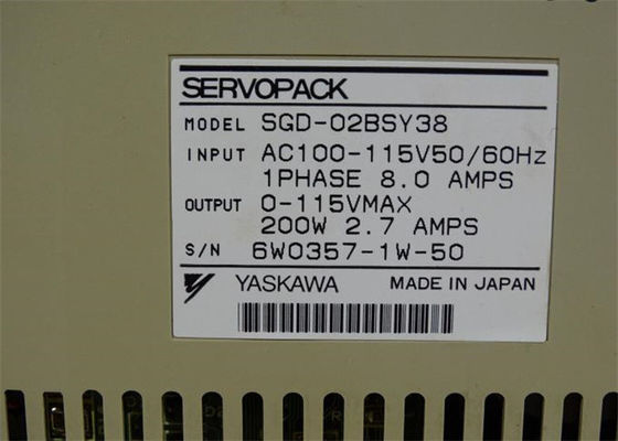 New Yaskawa Servo Drives SGD-02AH Working Power 200W In Original Box New