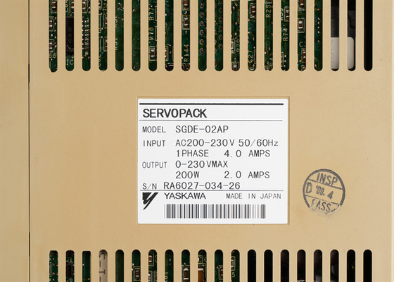 Yaskawa SGDE-02AP Drives-AC Servo Sigma Series Servopack 200W 	Position Control