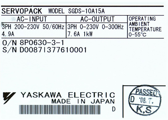 Yaskawa  SGDS-10A15A Drives AC Servo SGDS Sigma III 200V 15 Omron 1kW