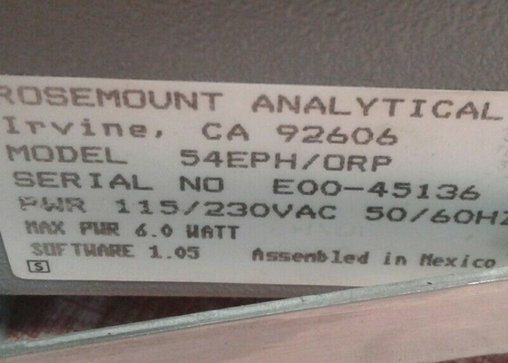 54EPH-ORP-01 FISHER Analyzer Controller Instruction Analyzer Power 115/230VAC