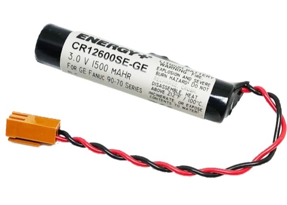 IC697ACC701 GE Lithium Battery 3VDC 1.4Ah Connector PLC  Cylindrical