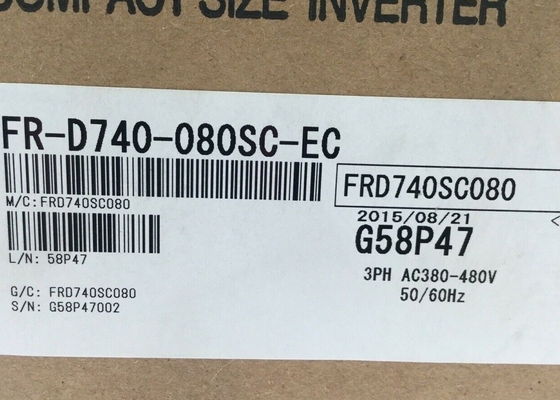 Mitsubishi FR-D740-080SC-EC 400 V POWER SUPPLY 3 PHASE 3.7 KW 5 HP 8.0 AMP EUROPEAN VERSION