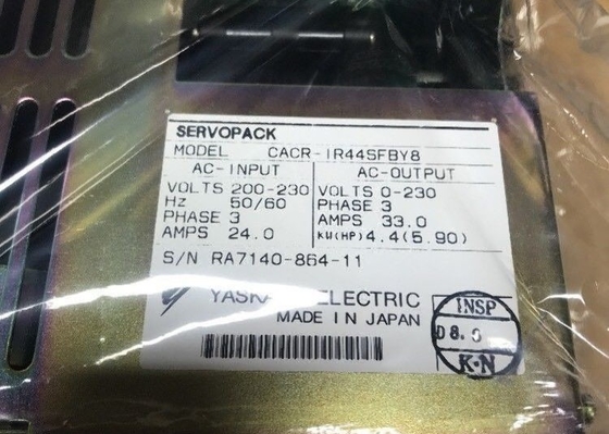 YASKAWA CACR-IR44SFBY8 AC Motor Drive 4.4 KW CAPACITY 3-PHASE 50/60HZ 24 AMP