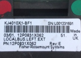 EMERSON KJ4010X1-BF1 Servo Drives LocalBus Extender Cable Assembly 12 VDC