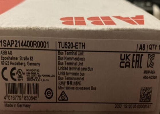 TU520-ETH 1SAP214400R0001 Programmable Logic Controller S500 Bus Terminal Unit Spring