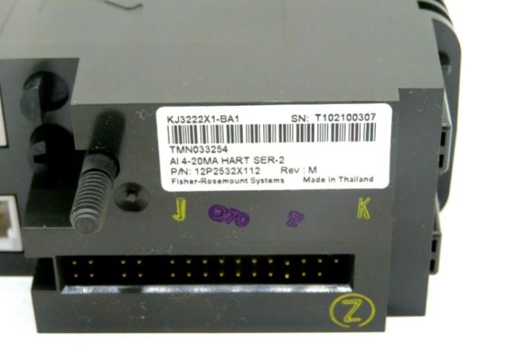 KJ3222X1-BA1 Rosemount Emerson Redundant Power Supply Module 8PT Analog HART Input