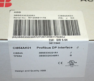 ABB S800 I/O Module CI854AK01 INTERFACE MODULE PROFIBUS J 3BSE030220R1 ( CI854A+TP854 )