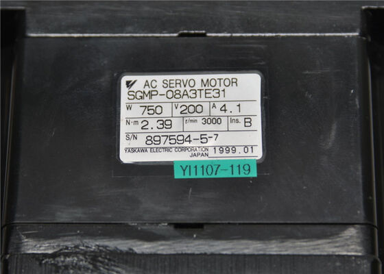 Industrial YASKAWA AC SERVO MOTOR 750W 3000RPM SGMP-08A3TE31