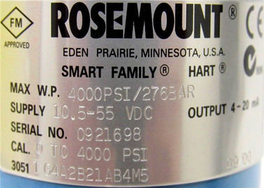 Rosemount 3051TG In-Line Pressure Transmitter 3051TG4A2B21BB4M5E5 -14.7 to 4000PSI