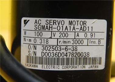 Industrial YASKAWA ELECTRIC 0.91A AC Servo Motor  3000r/min SGMAH-01A1A-AD11