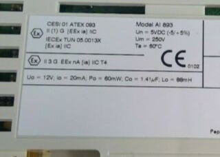 ABB of 3BSC690141R1 AI893INPUT MODULE ANALOG 8 CHANNEL TC/RTD W/ INTRINSIC SAFETY INTERFACE