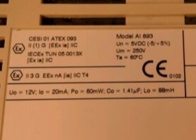 ABB of 3BSC690141R1 AI893INPUT MODULE ANALOG 8 CHANNEL TC/RTD W/ INTRINSIC SAFETY INTERFACE