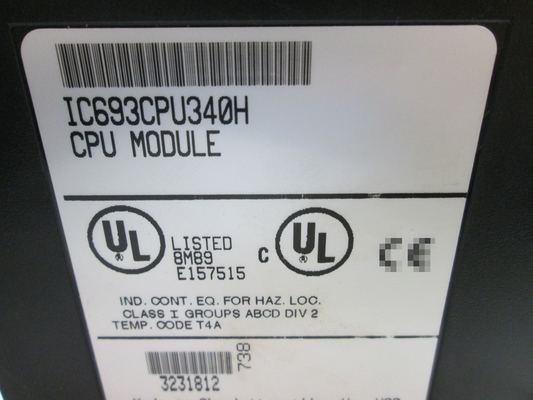 IC693CPU340 ONE SLOT CPU 340 MODULE 32K BYTES USER MEMORY 10K REGISTERS