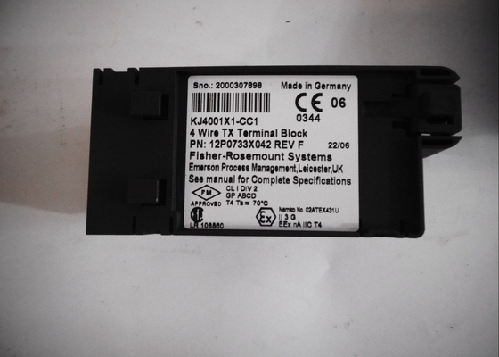 Emerson KJ4001X1-CC1 4 Wire I/O Terminal Block 30 VDC 50 MA Per Channel