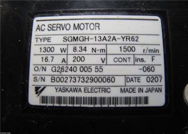 RPM 1500rpm Industrial Servo Motor YASKAWA Electic SGMGH-13A2A-YR62 1300W