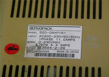 Electric Industrial 750W YASKAWA SERVOPACK  Input 200-230V  DRIVER MOTOR SGD-08APY61