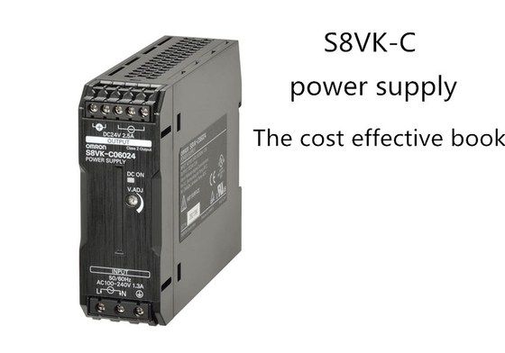 Book Type Power Supply Omron Lite 60W 24VDC 2.5A DIN Rail Mounting S8VK-C06024