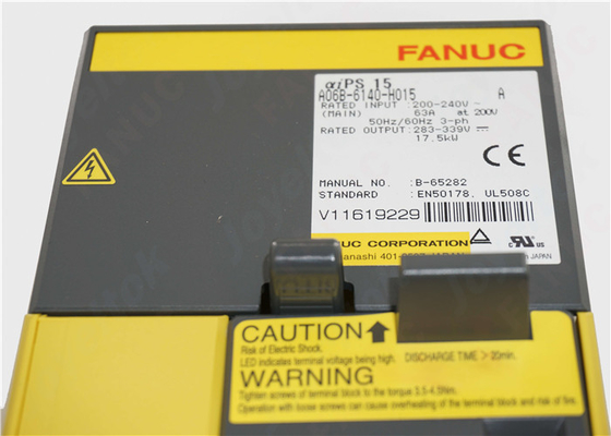 A06B-6140-H015 Fanuc Industrial Servo Drives ALPHA I POWER SUPPLY MODULE MDL AiPS- 15