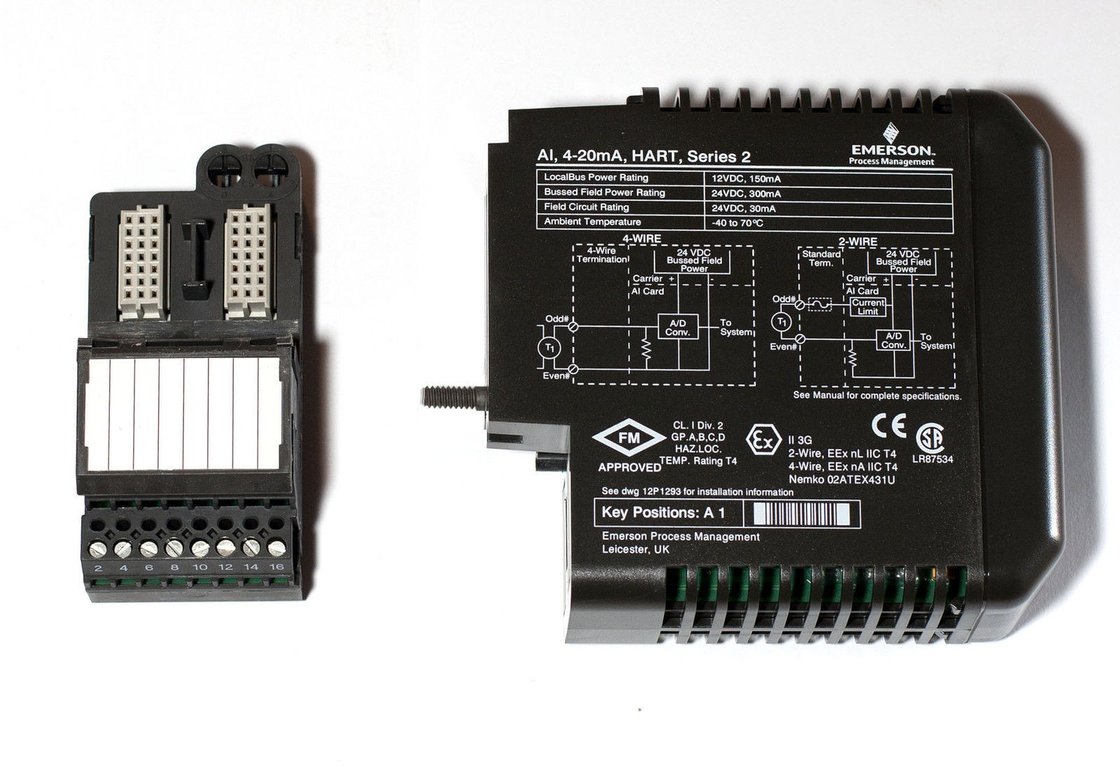 Emerson VE4003S2B1 Input Module 8 Channel 420ma Hart Bus With I O Block
