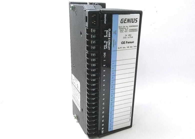 GE Fanuc IC660BBD023 I/O Module Genous Block Sink 16 Circuit 24 VDC Power