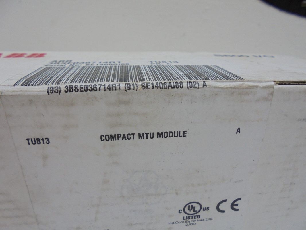 ABB S800 I/O Terminal Unit ABB S800 TU813 3BSE036714R1 Compact MTU