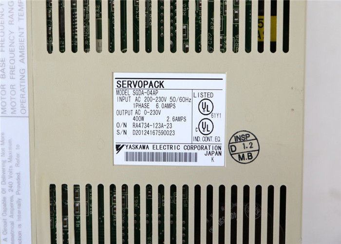 Industrial ServoPack YASKAWA SERVO DRIVER 400Watt Input 1Phase SGDA04AP