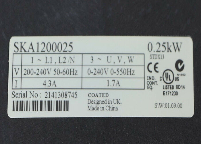Control Techniques Nidec Emerson Drive SKA1200025 Commander Sk 0.25kW ...