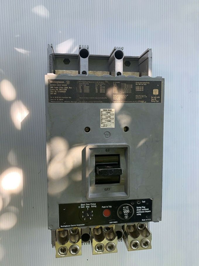 Westinghouse HNC31200F CIRCUIT BREAKER 1200 AMP 3 POLE 600 VAC 0