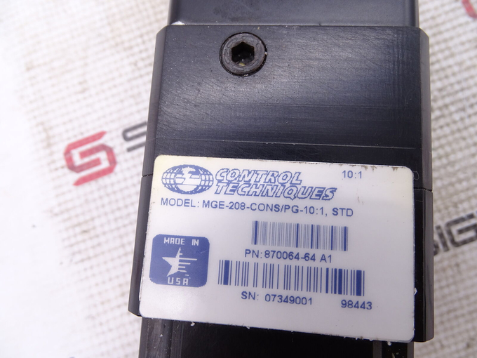 MGE-316-CBNS-0000 MG SERVO MOTOR 230 VAC 3" FRAME 24 VDC BRAKE 0